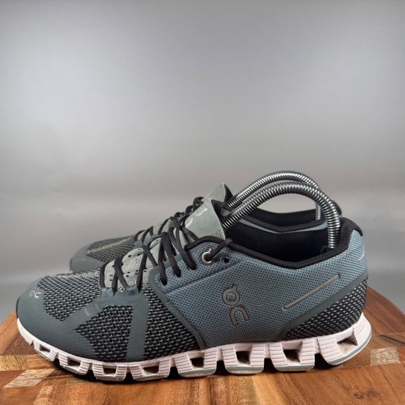 ON Running Cloud X  Women's Running Shoes Sz 8.5 Blue Grey Athletic - Picture 3 of 8